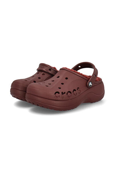 Crocs Baya Platform Bélelt Clog Női Papucs