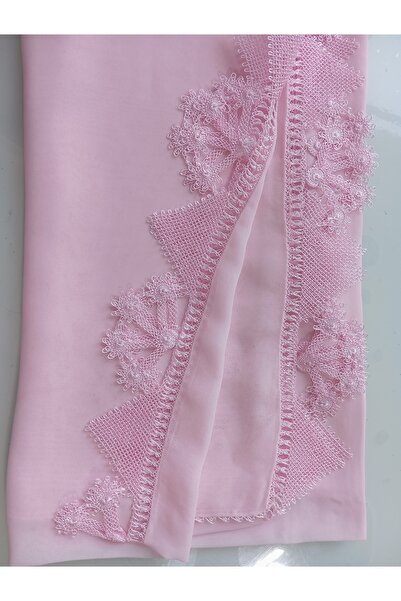 NUMİSTORE İğne oyası pembe renk beşli kiraz örneği namaz örtüsü