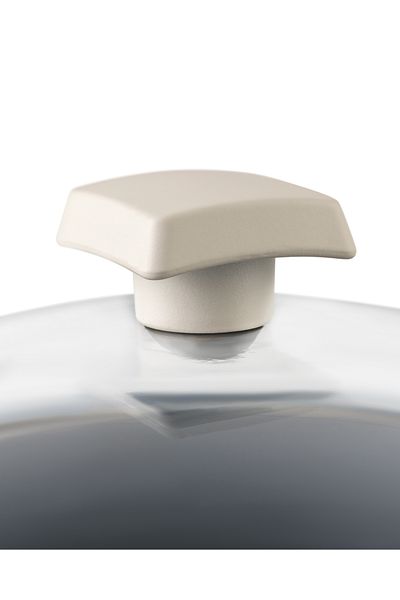 Madame Coco Nano Ceramic Deep Pot - White/Anthracite - 22 cm