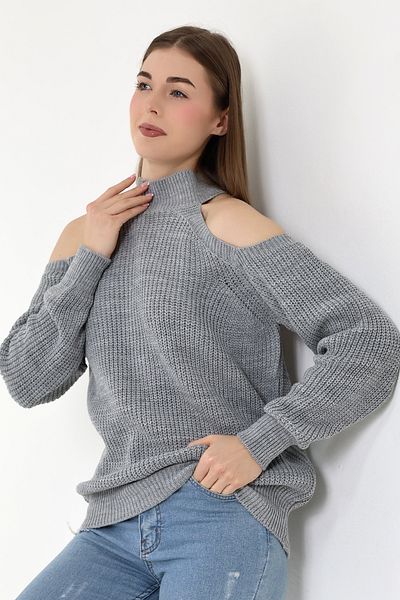 Devinka Pulover de damă, pe jumătate de pescar, cu umăr decoltat