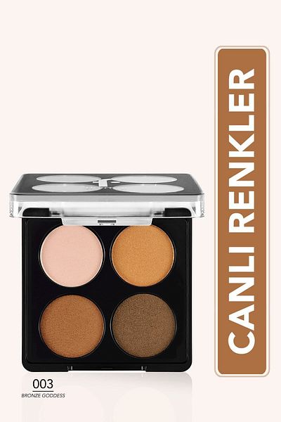 Flormar Bronze Goddess Matte & Luminous Eyeshadow Palette - Color Eyeshadow Palette - 003-B.Q.White