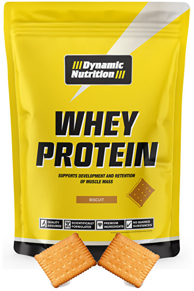 Dynamic Nutrition High Protein Whey Protein Powder - 420Gx3 Pieces=1260G Biscuits+Chocolate+Strawberry