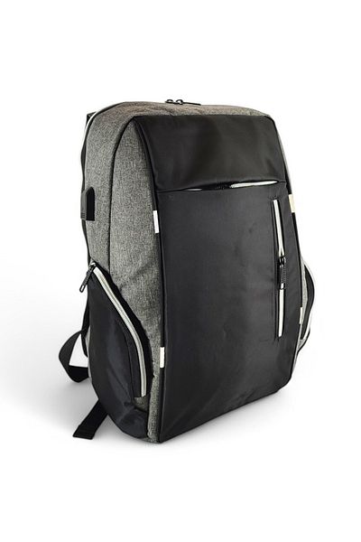 Captain Bag Σακίδιο πλάτης φορητού υπολογιστή 15,6" Μαύρο - Γκρι