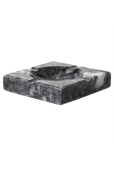 Mudo Home Grace Marble Ashtray Black