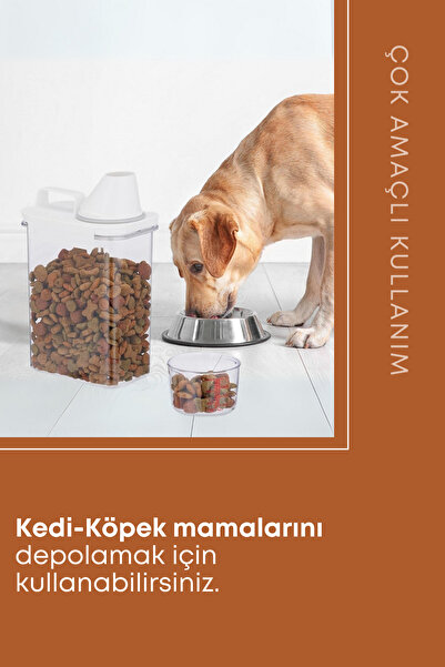 grimorlife 3 Lü Sızdırmaz Depolama Sıvı Toz Deterjan Saklama Kutusu- Ölçekli Kap 1100 ML 1800 ML 2300 ML