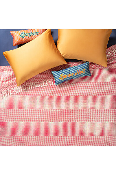 Zsa Zsa Zsu قطعة باكلان ملونة فردية - قطن تينسل قطن بيكيه 160x220 سم فوشيا