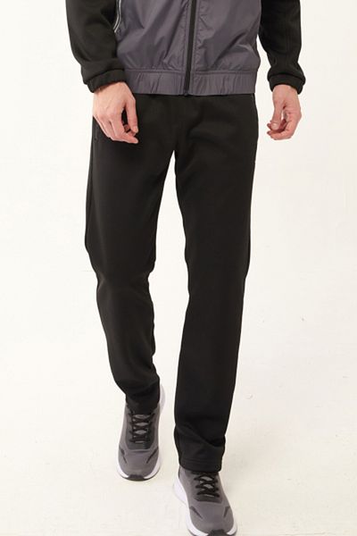 bilcee Men's Black Inside Fleece Custom Fabric Fashion Sweatpants 2011