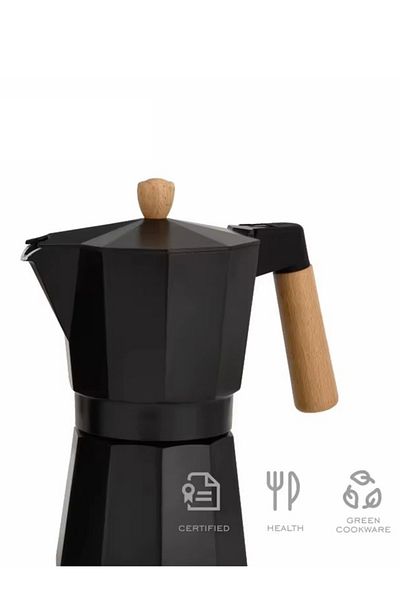 MUKKO HOME Mokapot 6 أكواب Coffeehutt Bigg Coffee Coffee Brewing Coffee Equipment ماكينة صنع القهوة الإيطالية المفلترة