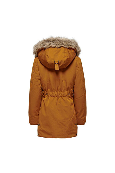 ONLY Hooded Tan Women's Woolen Parka15300627