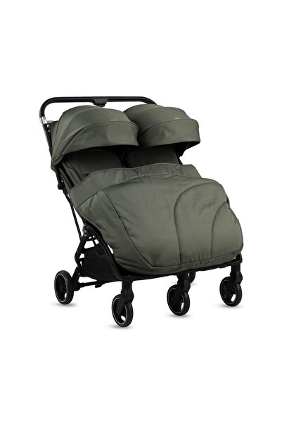 Kraft Duplo İkiz Bebek Arabası Yeşil