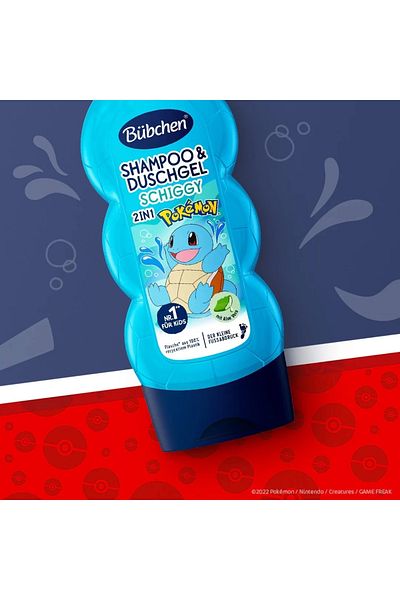 Bübchen Pokemon Schiggy Kids Shampoo & Shower Gel 2in1, 230 Ml