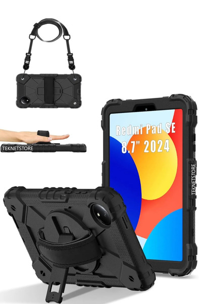 TEKNETSTORE Xiaomi redmi pad se 8.7 Inç Kılıf Askılı Yüksek Koruma Defender S...