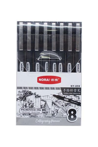 Nora Set of 8 Technical Drawing Pencils - Graduated
