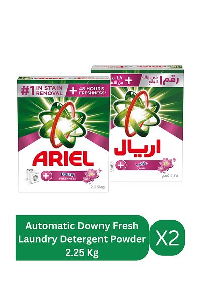 Ariel Automatic Downy Fresh Laundry Detergent Powder 2.25 Kg X2