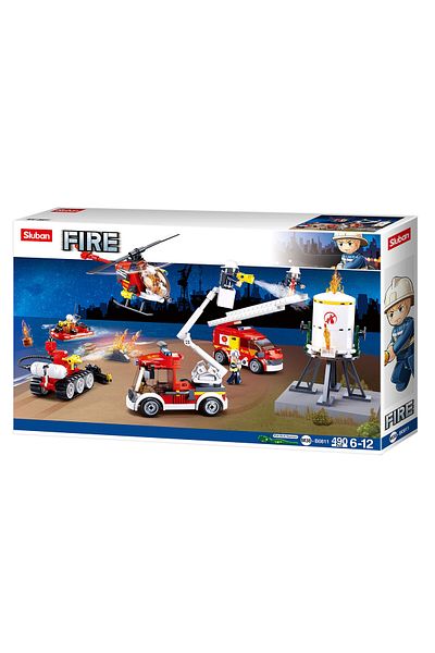 Sluban Fire Series - Fire Set Building Blocks 490 PCS with 5 Mini Figures