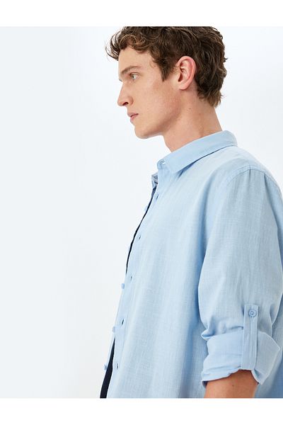 Koton Long sleeve buttoned classic shirt.