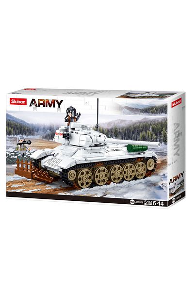 Sluban Army Series - Tank Building Set From Battle Of Budapest 518Pcs - Multicolored