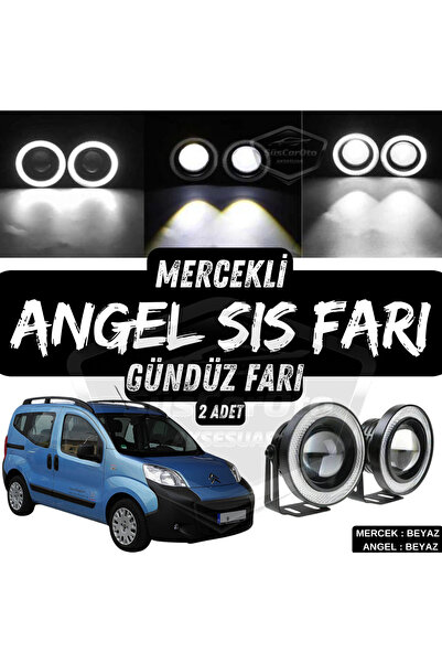caralp Citroen Nemo 2008-2022 Uyumlu Üniversal Mercekli Angel Sis Farı Metal ...