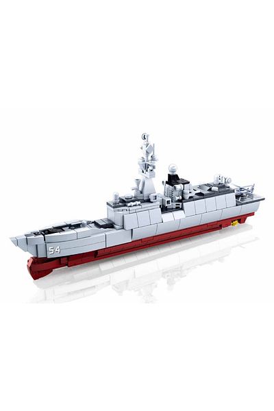 Sluban Model Bricks Series - Battleship Building Blocks 417 PCS with 4 Vehicles