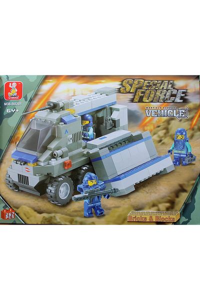 Sluban Plastic Blocks Army Car - 267 pcs