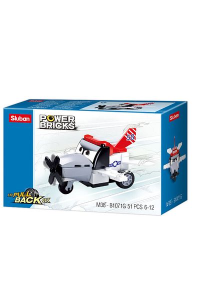 Sluban Power Bricks Series - Plane Building Blocks 51 PCS