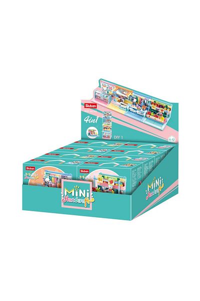 Sluban Mini Handcraft Series - Shops Building Blocks (8 in One Box) With Mini Figures