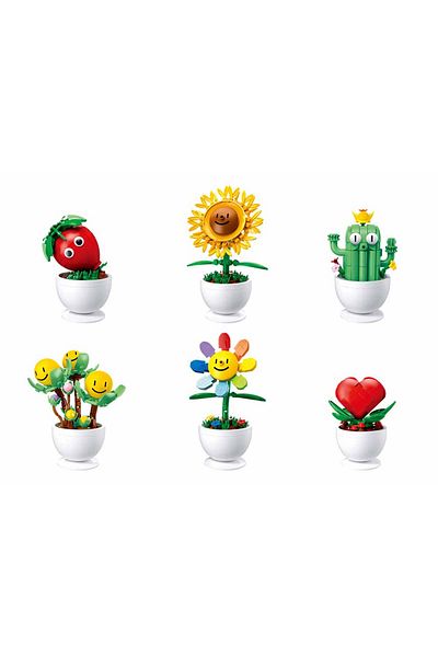 Sluban Plastic Blocks Stand 6-in-1 Various Plants