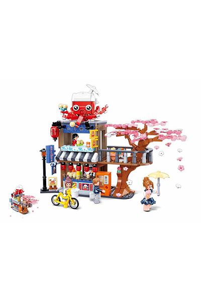 Sluban Girl's Dream Series - Tako Yaki Main Store Building Blocks 548 PCS with 5 Mini Figuers