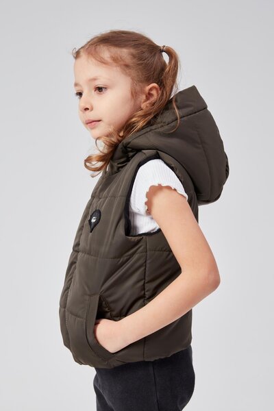 Benittokids Girl's Hooded Inflatable Vest 51307