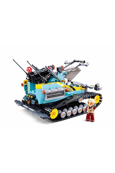 Sluban Power Bricks Series, Tank Building Set 530 Pieces, with Remote Conrtol, Blue