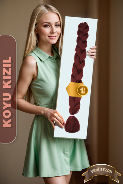 KONAK PERUK Африканска синтетична коса за плитки - за раста и бокс плитки, тъ...