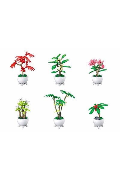 Sluban Plastic Blocks Stand 6-in-1 Various Trees