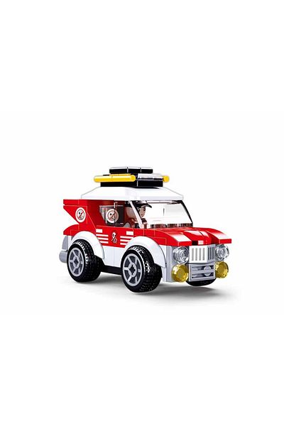 Sluban Town Series - Pull Back Rally Car Building Blocks 88 PCS