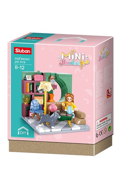 Sluban Mini HandCraft Series - Living Room Building Blocks 219 PCS with Mini Figure