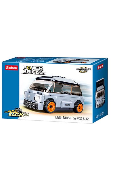 Sluban Power Bricks Series - Gray Electric Vehicle Building Blocks 59 PCS