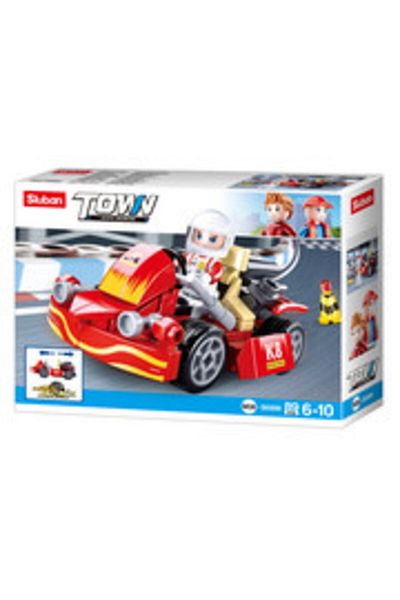 Sluban Plastic Blocks Red Car - 89 pcs