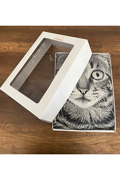 Lucy and Home Amico Cat , Ultra Hd Jakarlı Desenli Örme Penye Tek Kişilik Nevresim Takımı