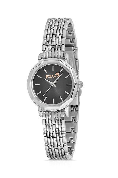 Polo Air Elegant Vintage Women Wristwatch Silver-Black Color PL-1480B1x