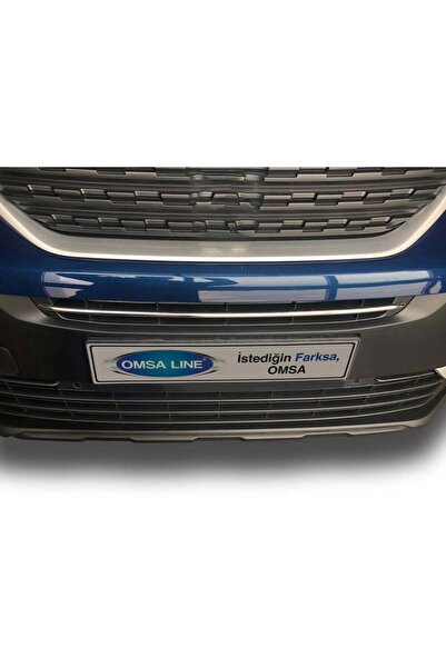 Omsa Peugeot Rifter Krom Ön Panjur Çıtası Plaka Üstü 2019 Ve Sonrası