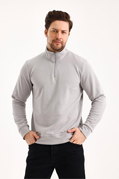 yakamor Sweat unisex cu jumătate de fermoar