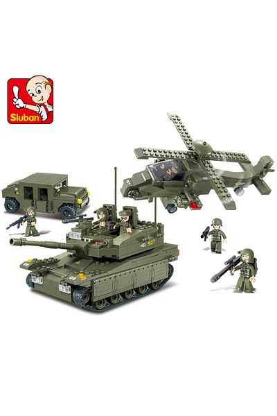 Sluban Army Series Land Forces Building Blocks 683 PCS