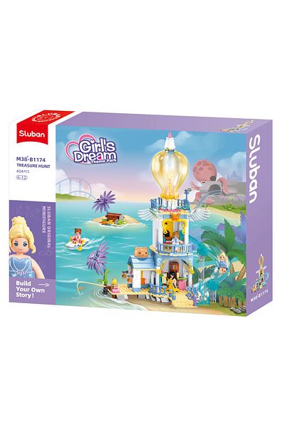Sluban Girl's Dream Series - Castle Building Blocks 404 Pieces, with Minifigures