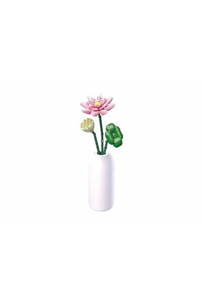 Sluban Flower Vase Building Kit - A Unique Flower Container with 254 PCS and Flowers Lotus