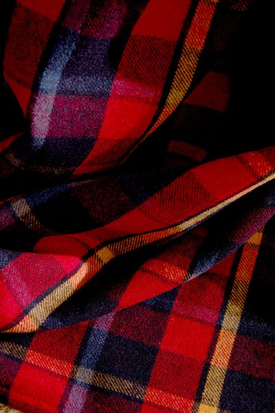 Karaca Home Flannel Throw Tv Blanket Dark Red