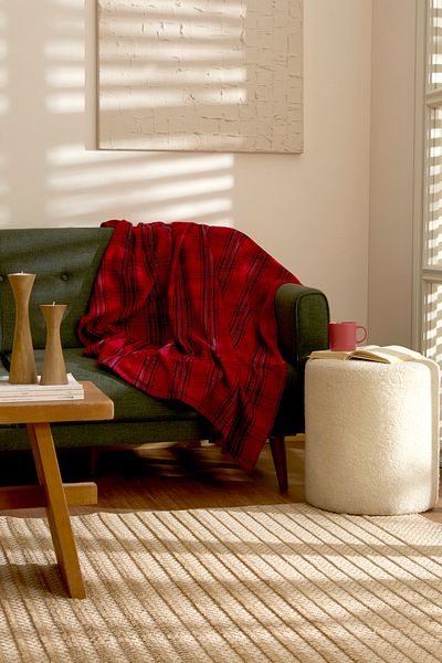 Karaca Home Pătură TV Flannel Negru închis/Roșu
