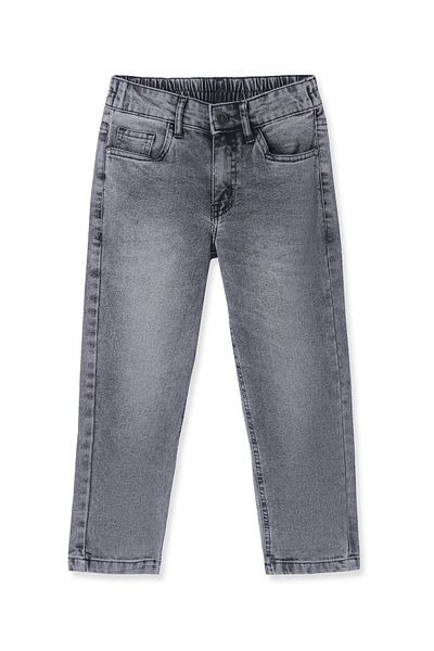 Pine kids Pine Kids Woven Full Length Solid Denim Jeans - Grey