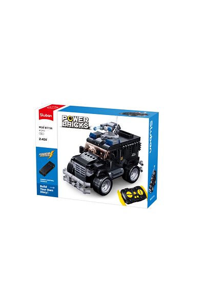 Sluban Power Bricks Series - S.W.A.T  Vehicle Building Blocks, with Remote Conrtol