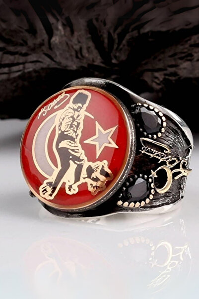 Diriliş Takı Mustafa Kemal Atatürk İmzalı Gümüş Yüzük