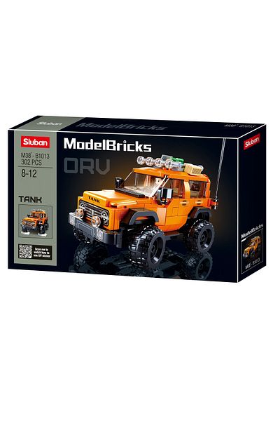 Sluban Model Bricks Series - American SUV Bronx Building Blocks 302 PCS with Mini Figure