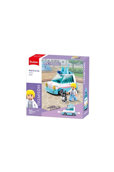 Sluban Plastic Blocks Animal Ambulance - 103 pcs